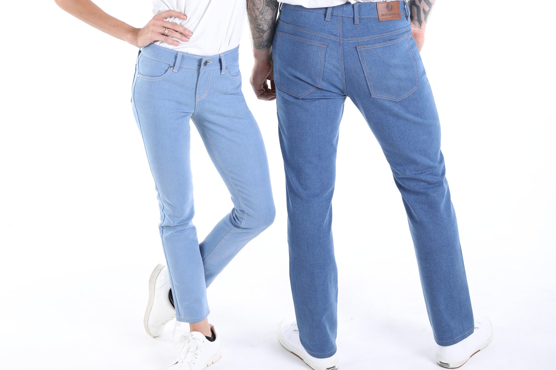 Jeans Damen hellblau / Papa Jeans - Dad Jeans Herren